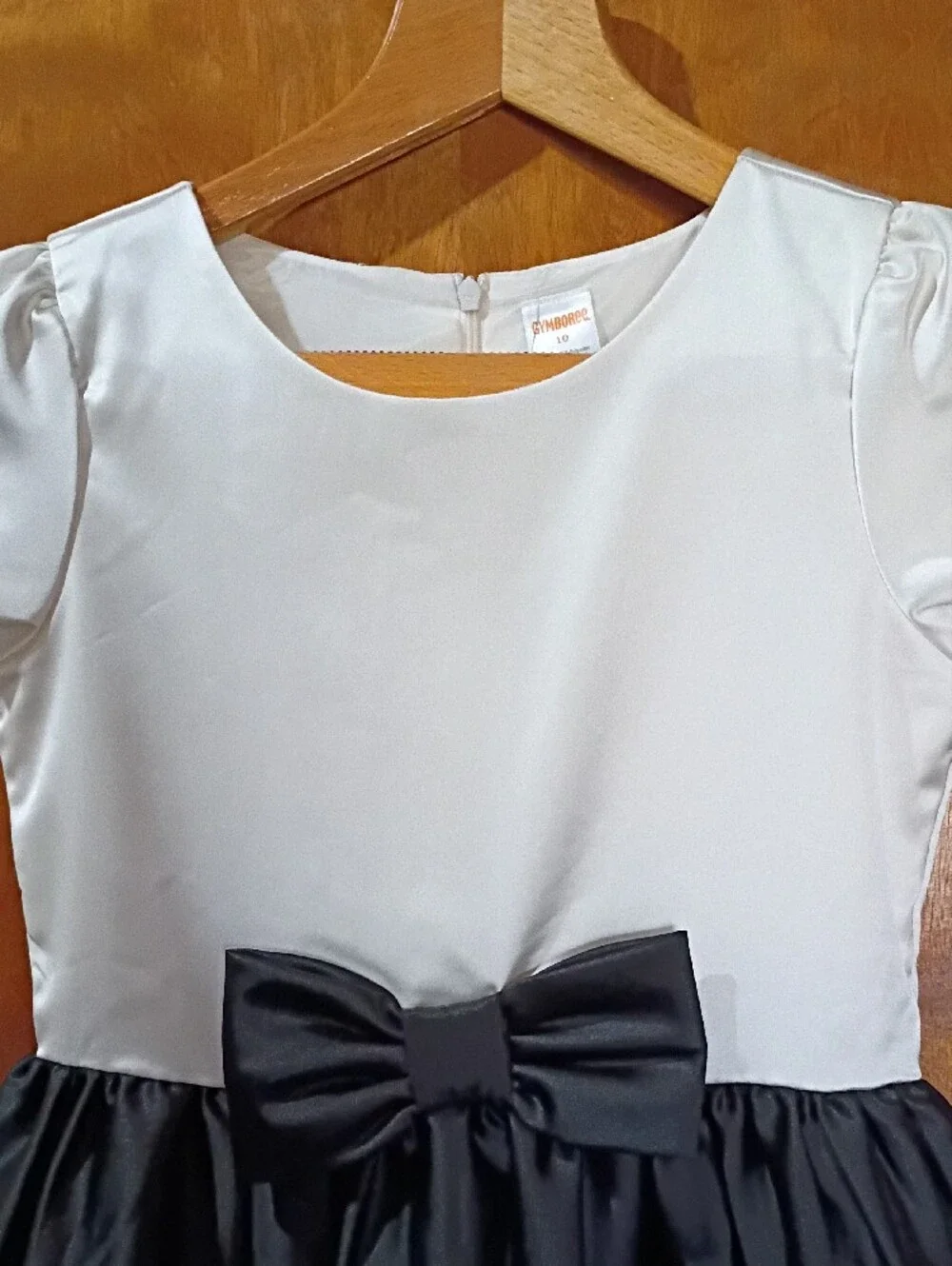 10 Gymboree Black and White Striped Bow Dress Classy Formal Party